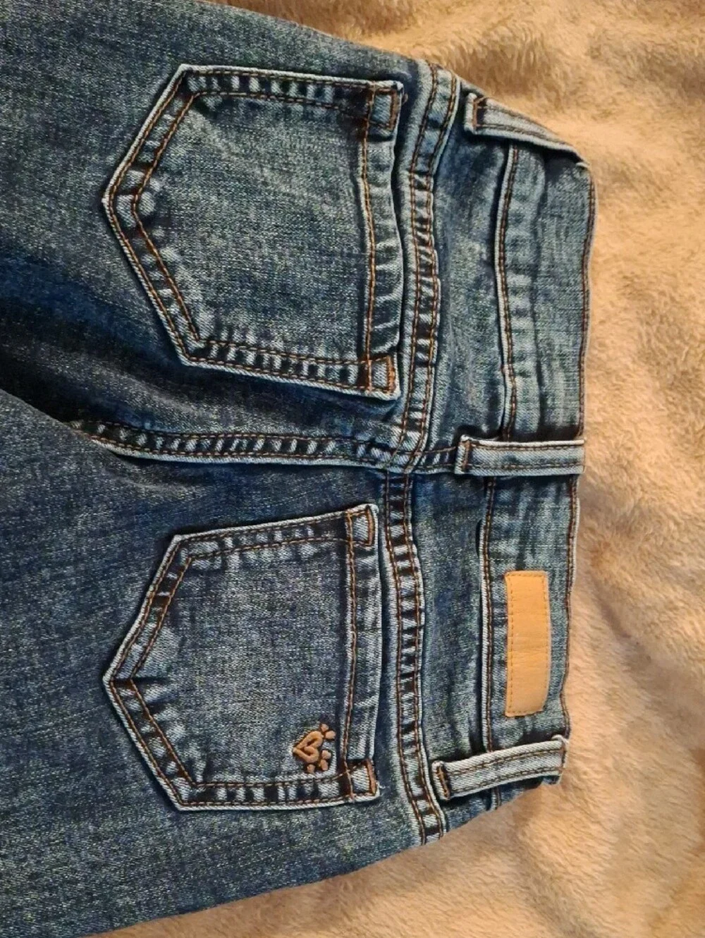 Justice Distressed Dark Blue Denim Girls Jeans